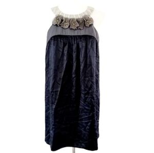 BCBG MAXAZRIA BEADED 100% SILK DRESS SZ M 8